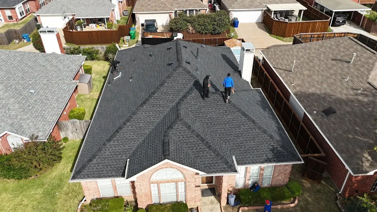 Commercial Roofing work in progress on a Cheyenne property